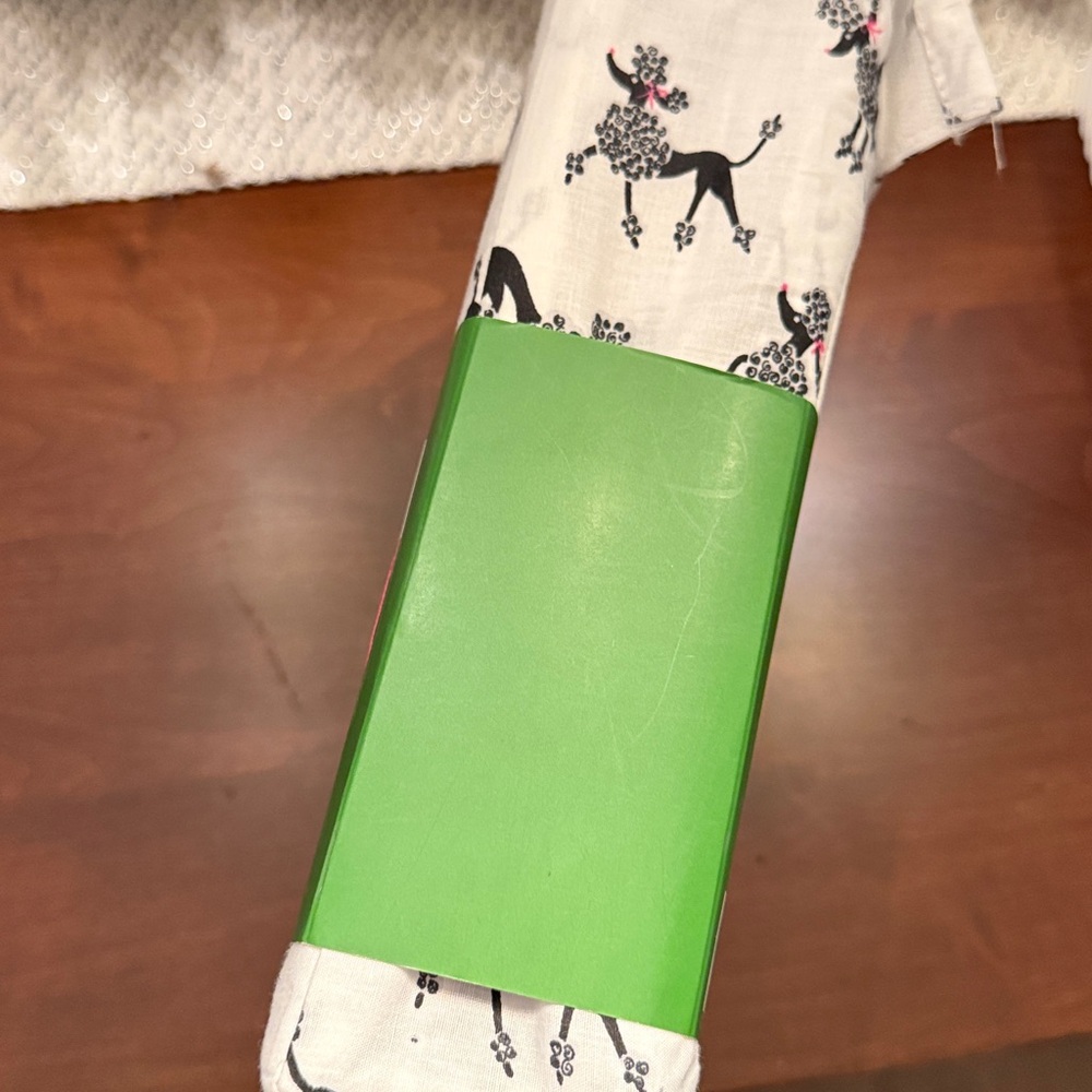 NWT! ♠️ Kate Spade Black/White Poodle Print Sheet Set Twin XL. College Dorm size - Picture 5 of 6